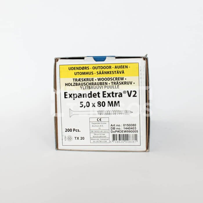 Wkręty do drewna Expandet EXTRA V2 5×80 mm 200 szt. - obrazek 2