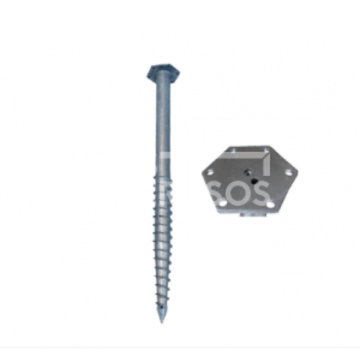 Fundament śrubowy M - 76X1400X3 M12 - obrazek 3