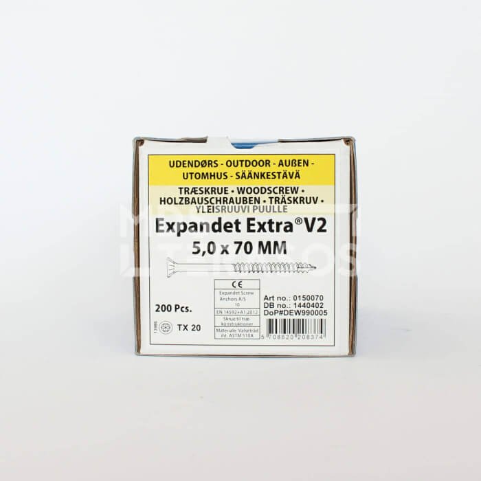 Wkręty do drewna zewnętrzne Expandet EXTRA V2 5x70 mm 200 szt. - obrazek 2