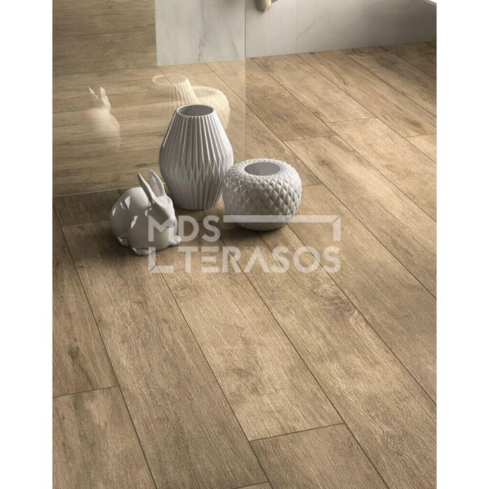 Płytki porcelanowe Slowood Nocciolo 30x120x2 cm - obrazek 3
