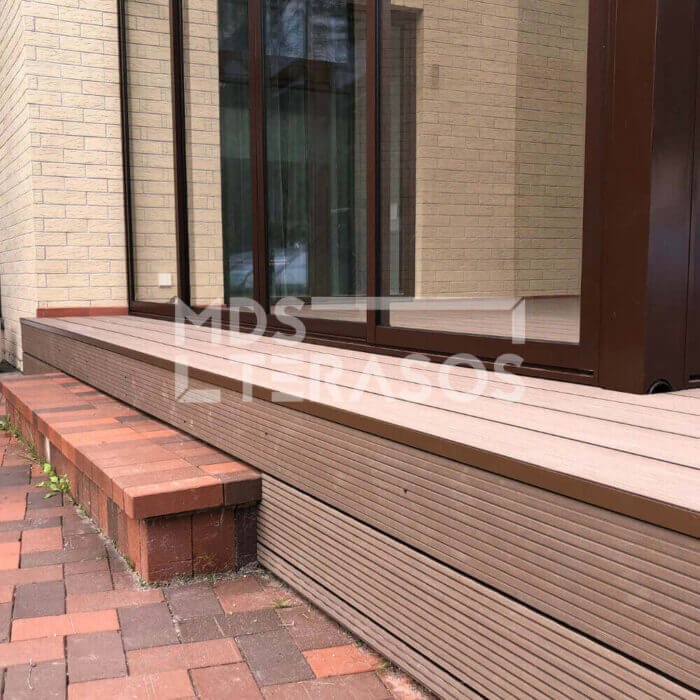 Narożnik aluminiowy do wykończenia tarasu Newod WPC, kolor brązowy - obrazek 2