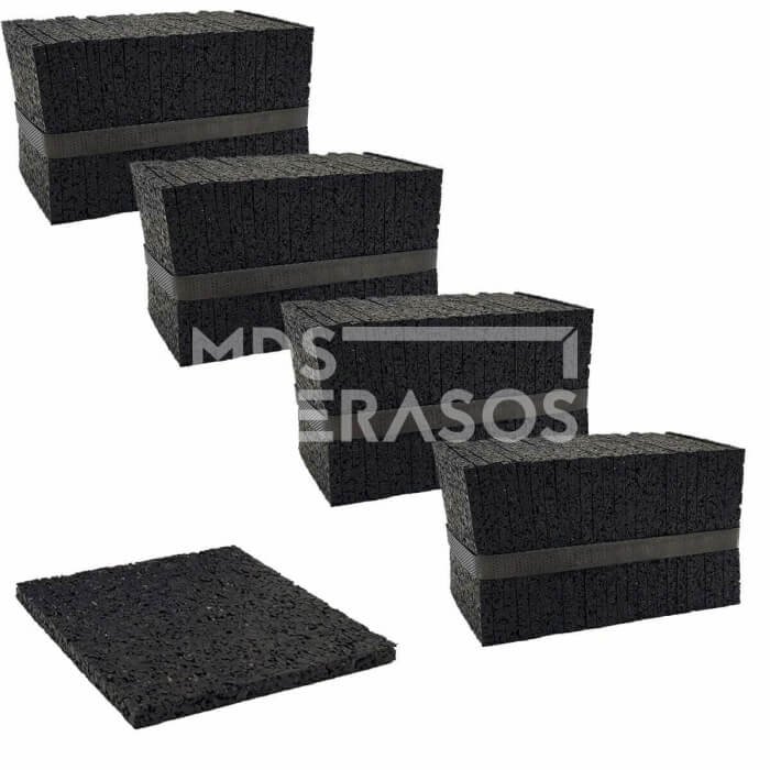 Podkładki gumowe na taras 90x90x6, 25 szt. - obrazek 2