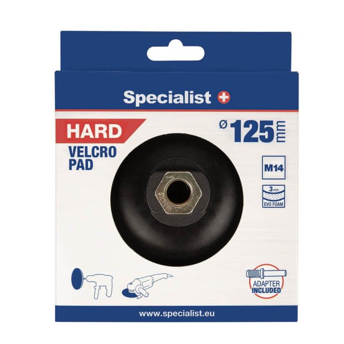 Podkładka ścierna samoprzylepna SPECIALIST+ Ø125 mm, twarda - obrazek 2