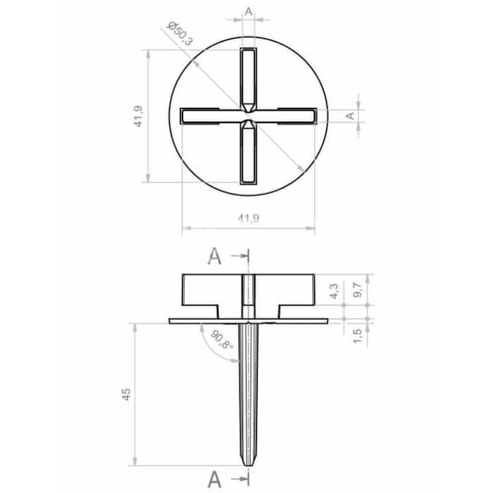 Uchwyt na płytki do piasku, trawy lub żwiru - obrazek 3