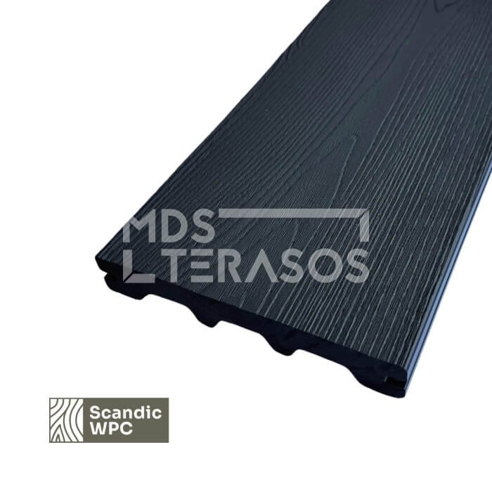 Deska tarasowa Scandic WPC Antracyt 24x146x4200 imitacja drewna - obrazek 4
