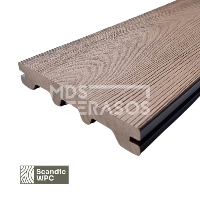 Deska tarasowa Scandic WPC Espresso 24x146x3600 imitacja drewna - obrazek 1