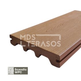 Deska tarasowa Scandic WPC kolor piaskowy 24x146x3600 imitacja drewna
