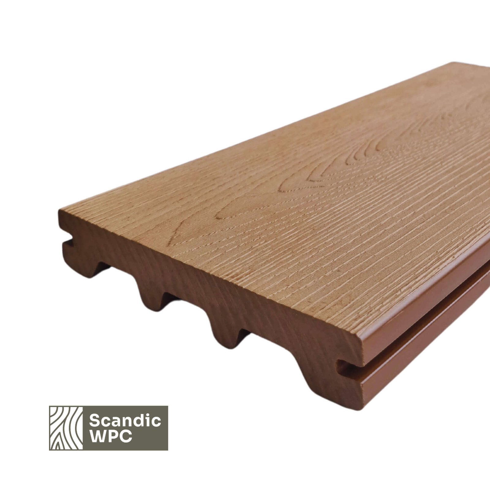 Scandic-WPC-SAND-2 Deska tarasowa Scandic WPC kolor piaskowy 24x146x4200 imitacja drewna - obrazek 1