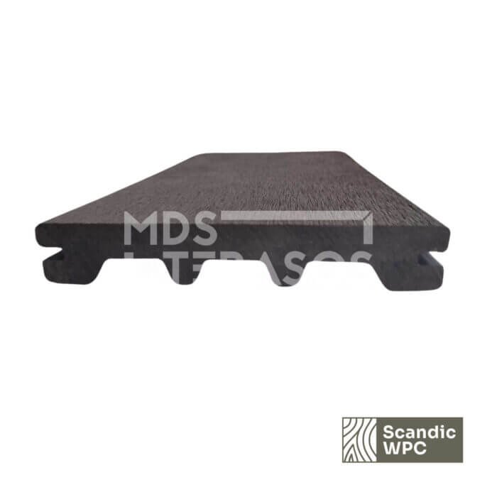 Deska tarasowa Scandic WPC Volcanic Grey kolor 24x146x4200 szczotkowana - obrazek 4