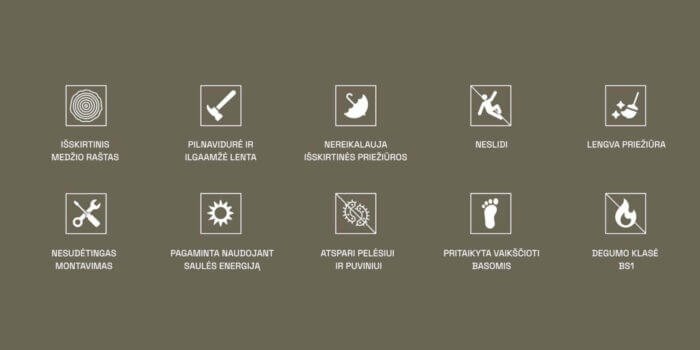 Deska tarasowa Scandic WPC kolor Espresso 20x140x4200 ryflowana/czesana rdzeń pełny - obrazek 6