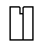 Specjalny profil aluminiowy na taras 35x50x6000, czarny - obrazek 2