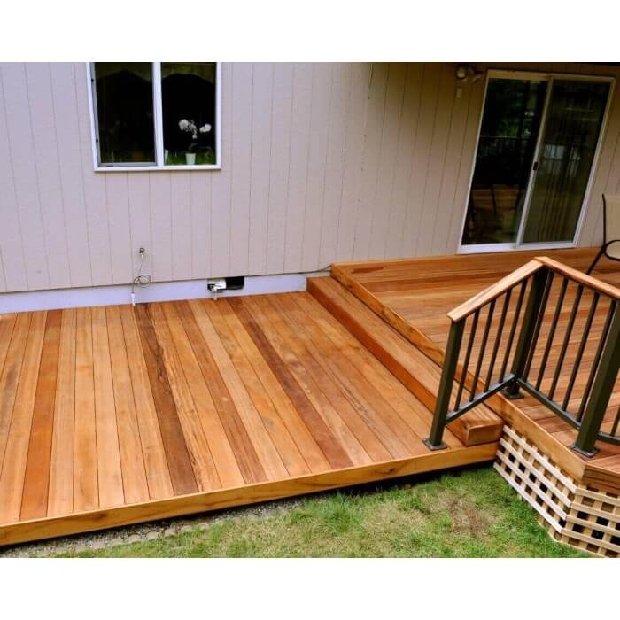 Deska tarasowa z drewna egzotycznego Tigerwood 21x120 mm (Długość do wyboru) - obrazek 3