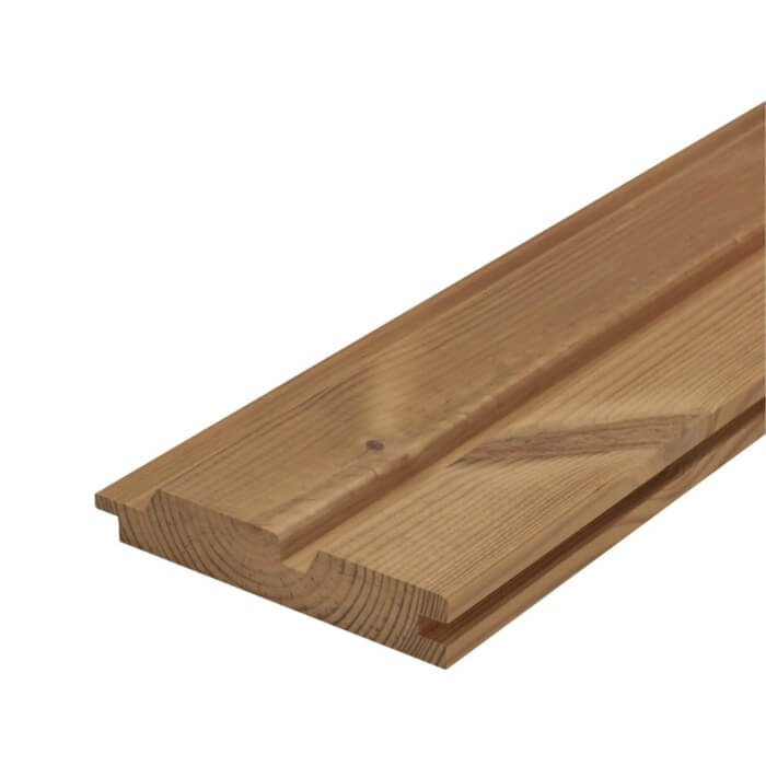 Deska elewacyjna z sosny termowanej LUXE DOUBLE klasy A 26x142x3600 - obrazek 4