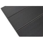 Deska tarasowa komorowa Scandic WPC Hollow 20x140x3600, imitacja drewna/ryflowana, antracyt - obrazek 2