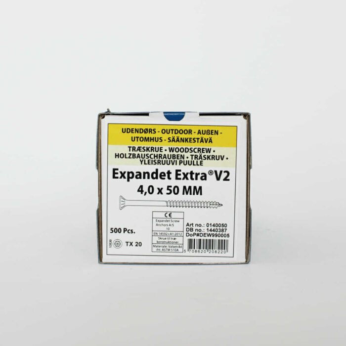 Wkręty do drewna zewnętrznego Expandet EXTRA V2 4x50 mm 500 szt. - obrazek 3