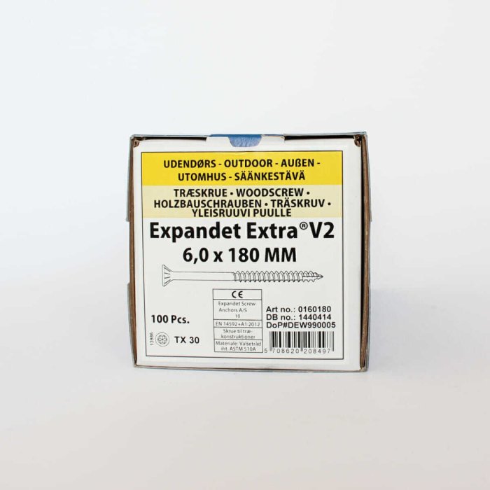 Wkręty do drewna Expandet EXTRA V2 6x180 mm 100 szt. - obrazek 2