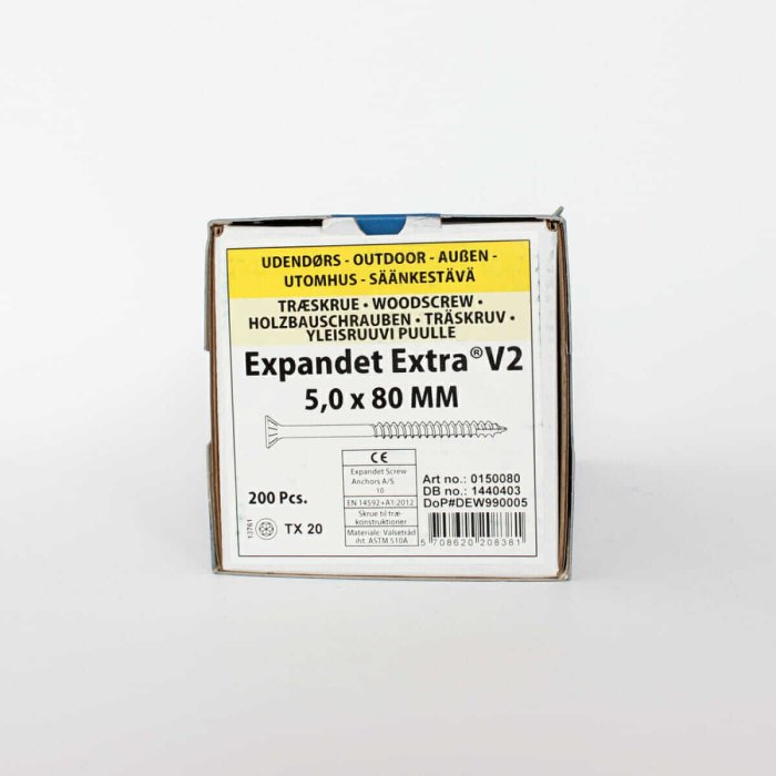 Wkręty do drewna Expandet EXTRA V2 5×80 mm 200 szt. - obrazek 2