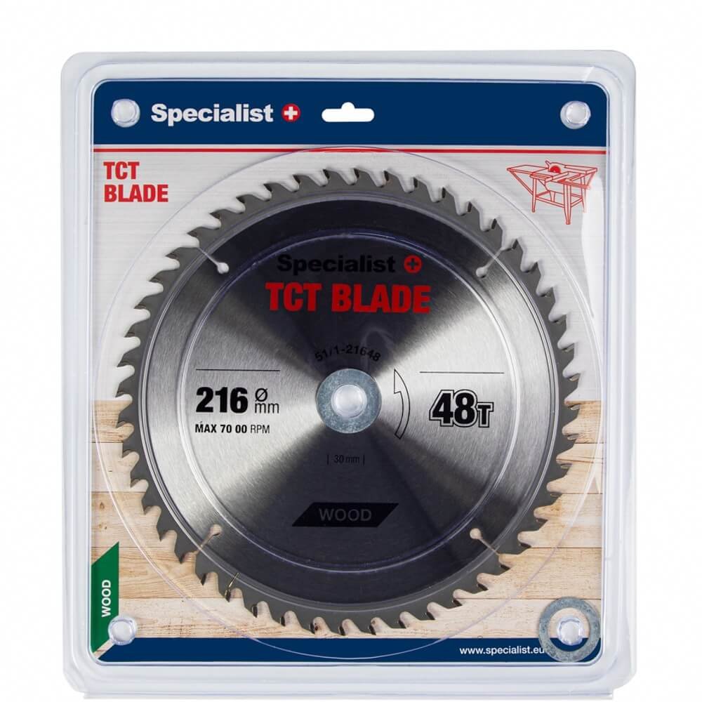 51-1-21648-SPECIALIST-pjovimo-diskas-216-mmx48Tx30-20-16-mm SPECIALIST pjovimo diskas medienai 216x48T