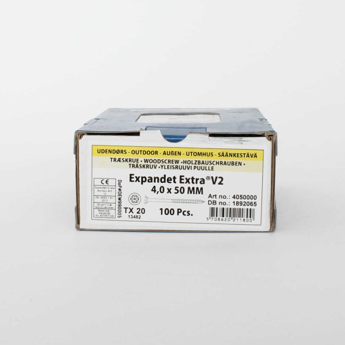 Wkręty do drewna zewnętrznego Expandet EXTRA V2 4×50 mm 100 szt. - obrazek 2