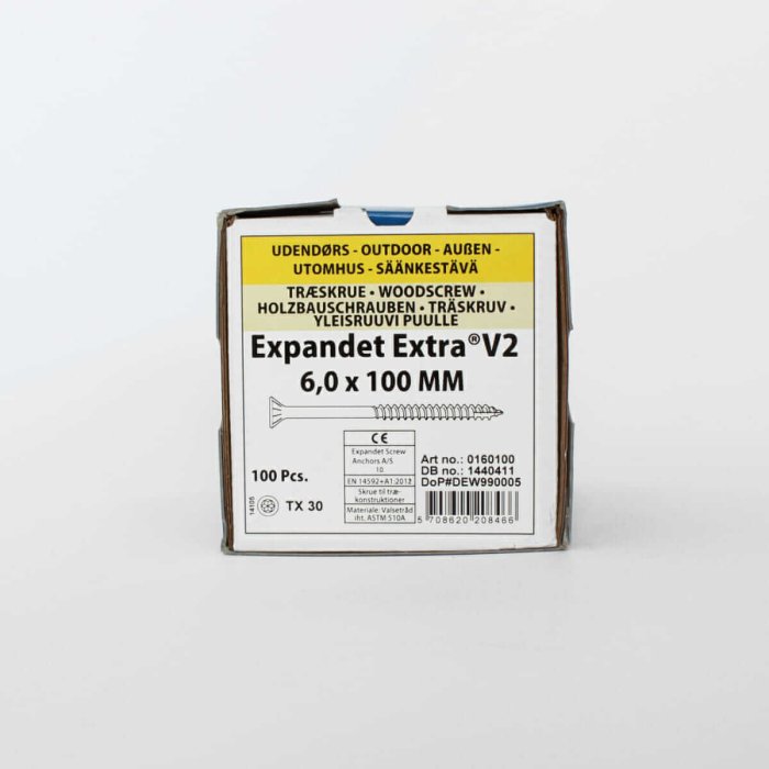 Wkręty do drewna Expandet EXTRA V2 6×100 mm 100 szt. - obrazek 2