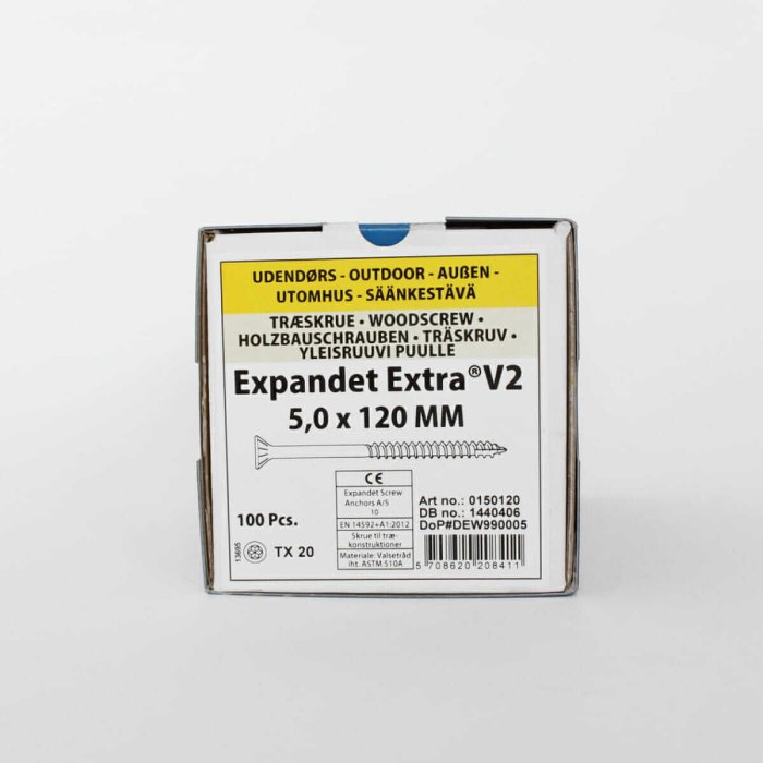 Wkręty do drewna na zewnątrz Expandet EXTRA V2 5x120 mm 100 szt. - obrazek 2