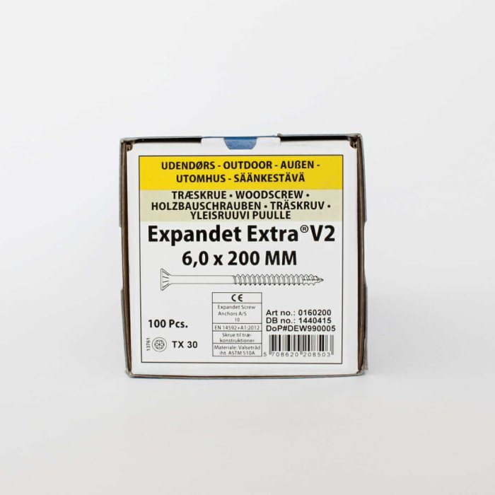 Wkręty do drewna Expandet EXTRA V2 6×200 mm 100 szt. - obrazek 2