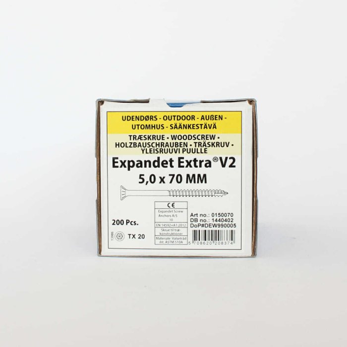 Wkręty do drewna zewnętrzne Expandet EXTRA V2 5x70 mm 200 szt. - obrazek 2