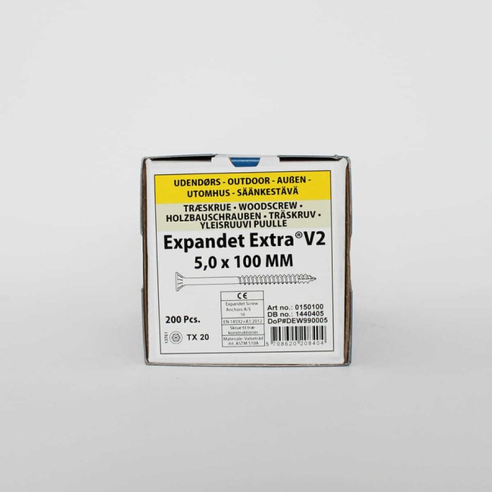 Wkręty do drewna na zewnątrz Expandet EXTRA V2 5x100 mm 200 szt. - obrazek 3