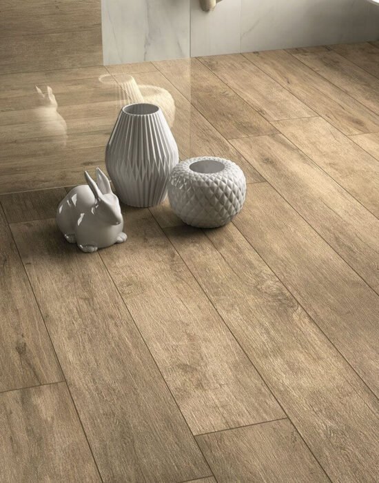 Płytki porcelanowe Slowood Nocciolo 30x120x2 cm - obrazek 3