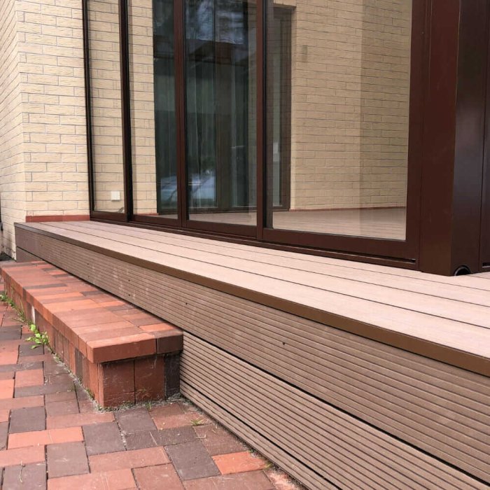 Narożnik aluminiowy do wykończenia tarasu Newood WPC, kolor brązowy - obrazek 2