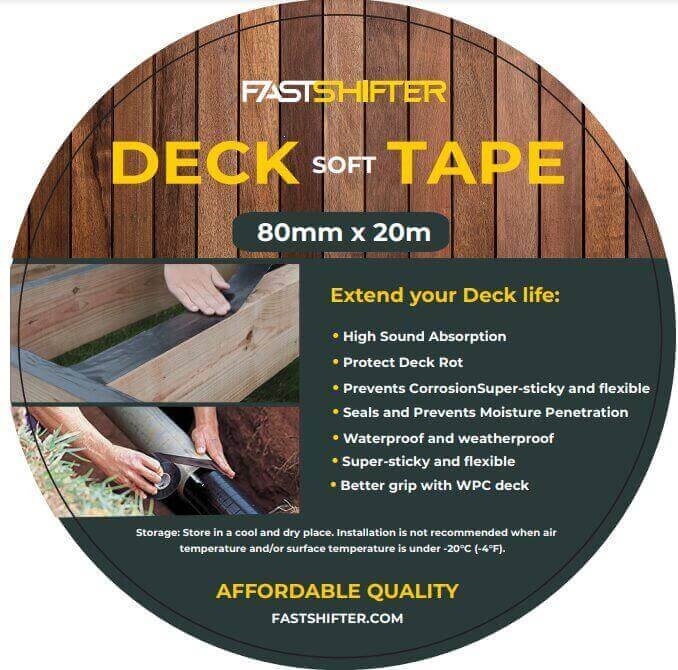 FastShifter-Deck-Soft-Tape-1 Taśma samoprzylepna Fastshifter Deck Soft Tape do legarów, szerokość 80 mm, 20 m - obrazek 1