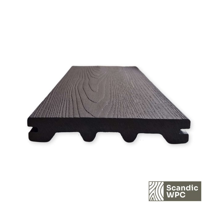 Deska tarasowa Scandic WPC Volcanic Grey 24x146x3600 imitacja drewna - obrazek 4