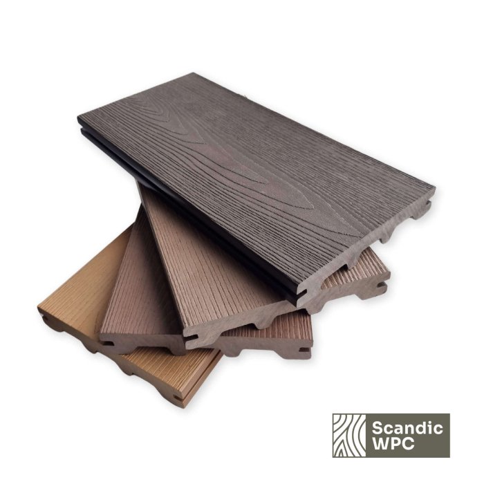 Deska tarasowa Scandic WPC Anthracite 24x146x4200 imitacja drewna - obrazek 5