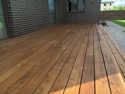 Deska tarasowa z modrzewia 28x142x3000 - obrazek 2