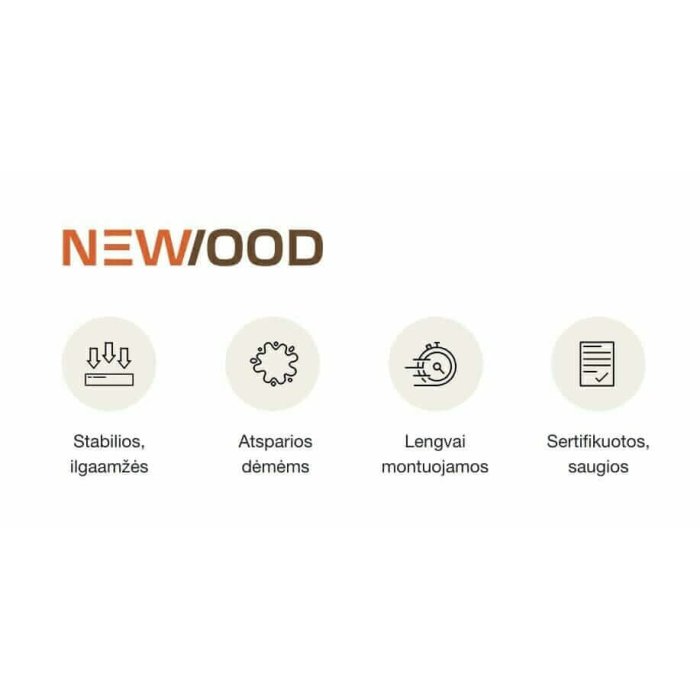 Deska Newwood WPC Dark Ash/Storm Gray 22x140x3600 dwustronna - obrazek 11