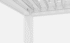 Pergola Nida 2904x3945 mm szara/biała - obrazek 7