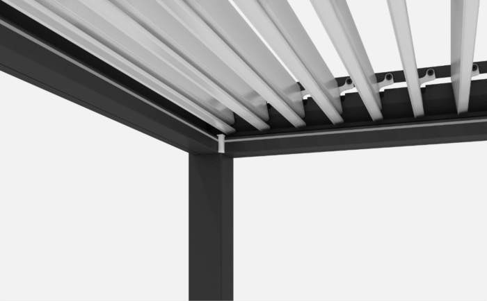 Pergola Nida 2904x3945 mm szara/biała - obrazek 6