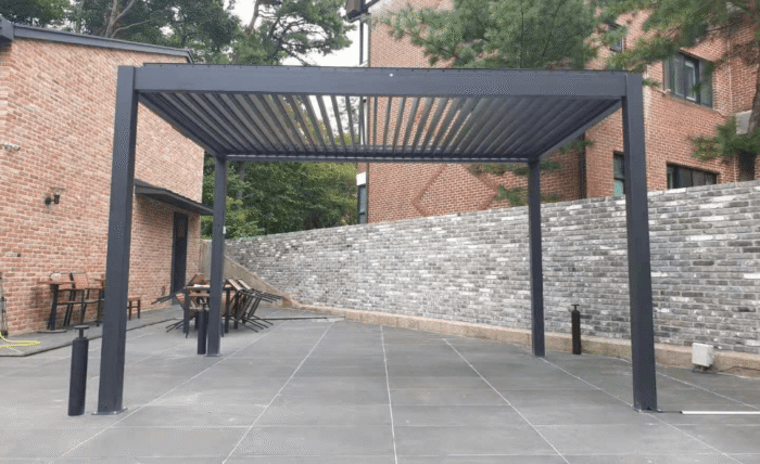 Pergola Nida 2904x3945 mm szara/biała - obrazek 3