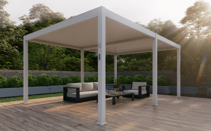 Pergola Nida 5688x3945 mm szara/biała - obrazek 5