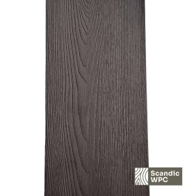 Deska tarasowa Scandic WPC Solid Volcanic Grey, 20x141x3600, imitacja drewna/ryflowana