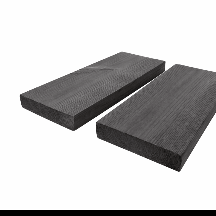 Termososnowa deska tarasowa olejowana w kolorze „Thunder Grey” AB 26x117x4200, certyfikowana - obrazek 3