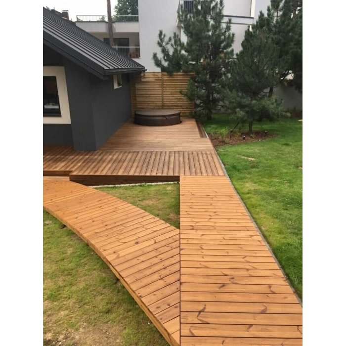 Deska tarasowa Thermo sosna 25x118x6000 - obrazek 4
