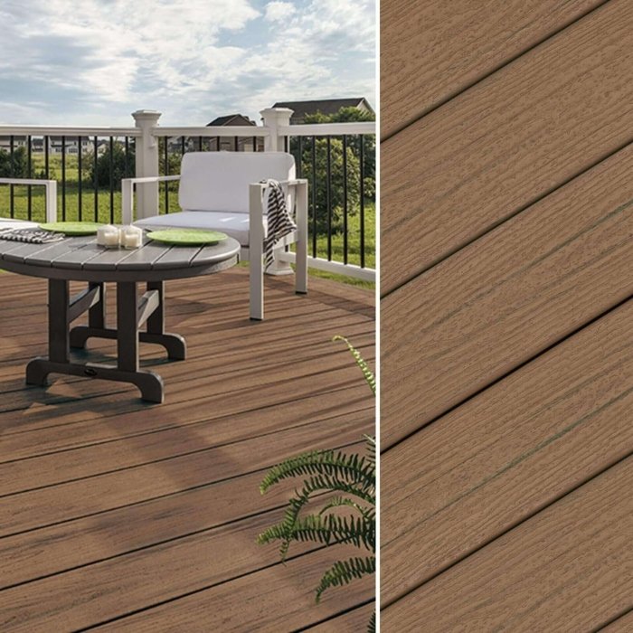 Deska wykończeniowa WPC Trex Enhance Naturals Toasted Sand 24x140x4870 imitacja drewna - obrazek 2
