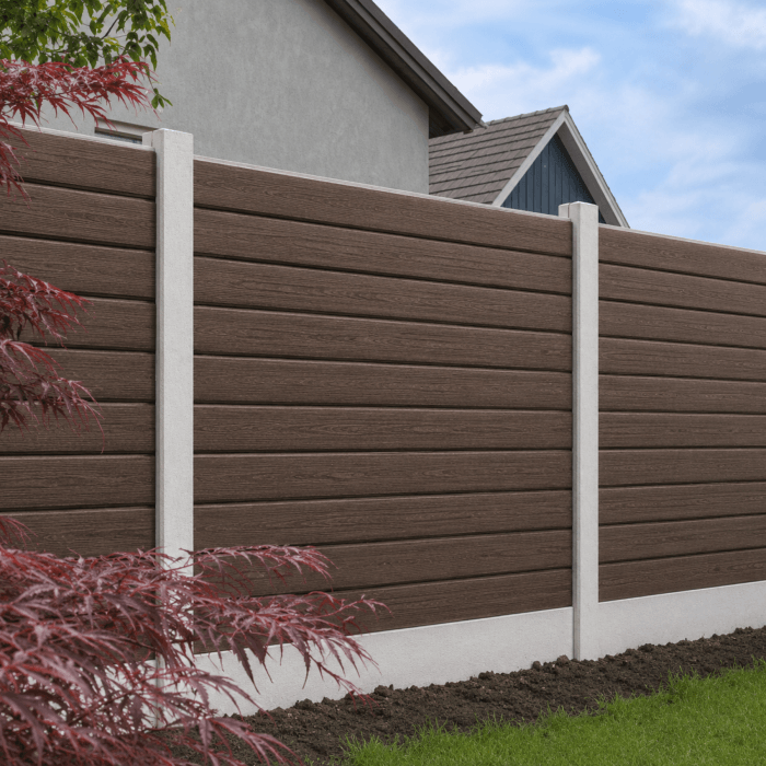 Deska ogrodzeniowa Scandic WPC 20x147x2000, kolor Wood Brown - obrazek 2
